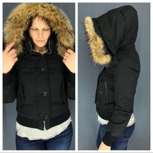 womens down bomber jacket